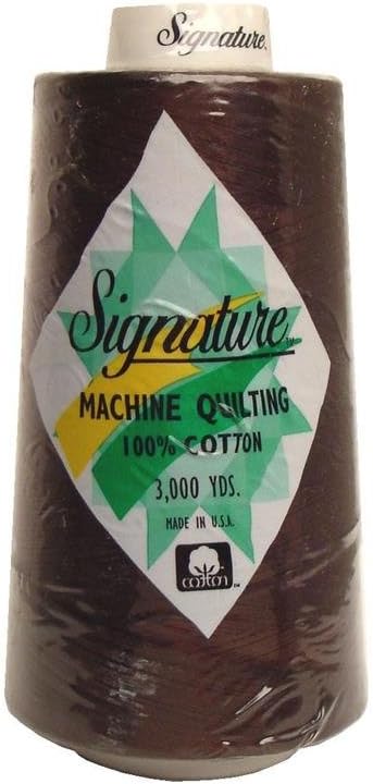 Signature Thread Signature Ctn 3000yd Walnut 100% Cotton Quilt Thread 3000