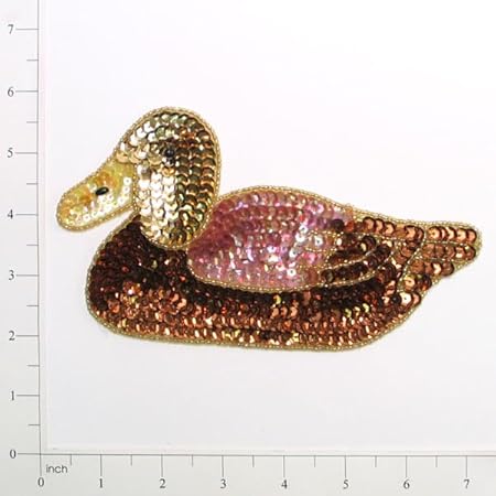 Expo International Duck Sequin Patches/Appliques, Multi Colors