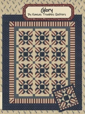 Kansas Troubles Quilters Glory Quilt Pattern, None