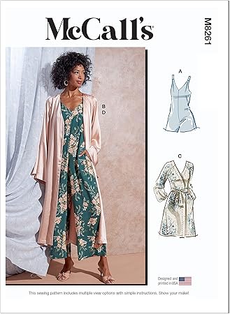 McCall's Misses Sleepwear Sewing Pattern Kit, Multicolor