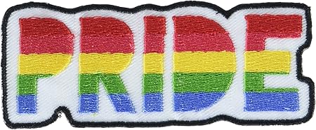 Simplicity Rainbow Pride Iron On Applique Patch for Clothes, Backpacks, and Accessories, 3.75