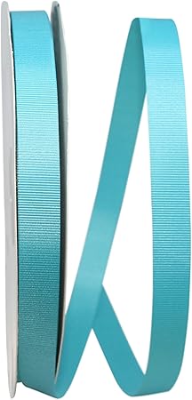 Reliant Ribbon Grosgrain Allure Ribbon, 5/8 Inch X 100 Yards, Turquoise