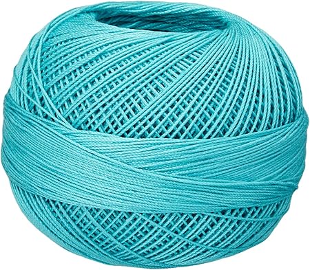 Handy Hands 210-Yard Lizbeth Cotton Thread, 25gm, Medium Ocean Teal