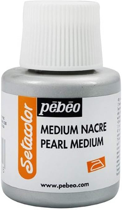 Pebeo Setacolor Fabric Paint, Pearl Medium 110-Milliliter Bottle