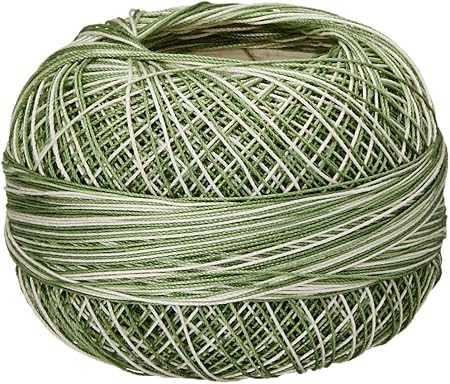 Lizbeth Size 80 HH80 Cotton Thread 184 yds 10 Grams, Leaf Swirl