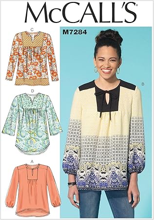 McCall's Patterns M7284 Misses' Tops, Y (X-Small-Small-Medium)