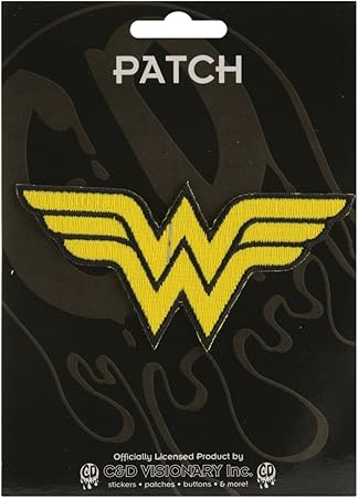 Application Wonder Woman Logo Patch,Yellow