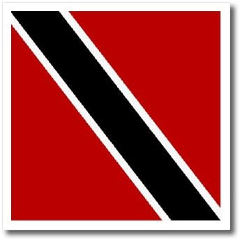 3dRose ht_31595_2 Trinidad and Tobago Flag-Iron on Heat Transfer for White Material, 6 by 6-Inch