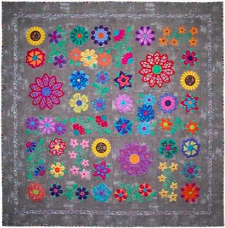 Lunch Box Quilts Just Flowers Traditional Applique Pattern