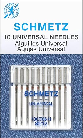 Euro-Notions Schmetz Universal Machine Needles, Size 80/12 10/Pkg