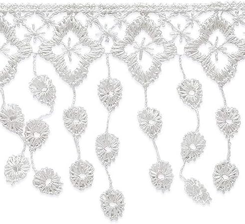 Trims by the Yard Abigail Victorian Lace Fringe Trim | White | (13 yard cut)