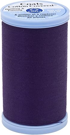 Coats Cotton Covered Quilting and Piecing Thread, 500-Yard, Purple