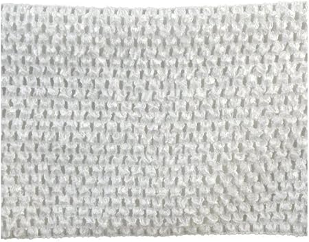 6-inch Crochet Headband Trim 10 Yards, White