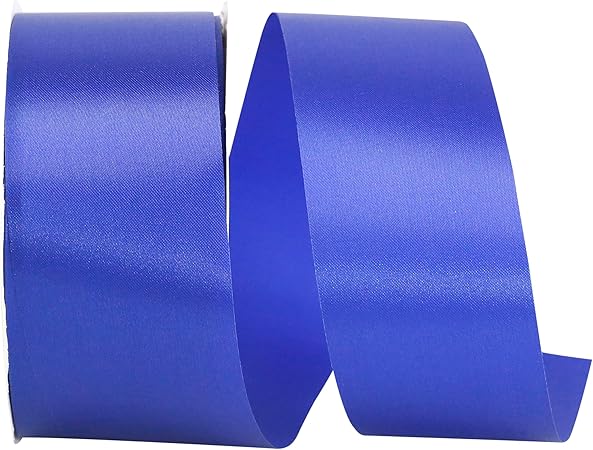 Reliant Ribbon 4700-050-16K Single Face Satin Allure Sfs Ribbon, 1-7/8 Inch X 50 Yards, Royal