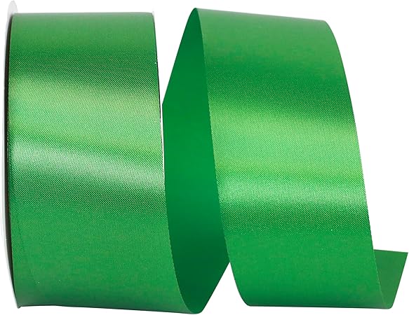 Reliant Ribbon 4700-510-16K Single Face Satin Allure Sfs Ribbon, 1-7/8 Inch X 50 Yards, Emerald