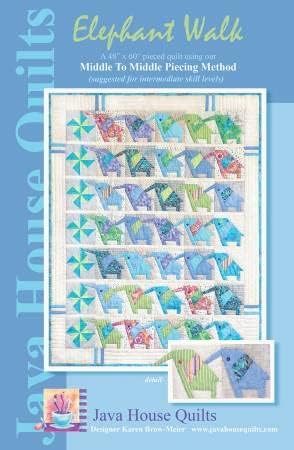 Java House Quilts Elephant Walk Pattern, None