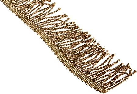 WRIGHTS Products Simplicity Metallic Bullion Fringe 2' X9yd, Gold