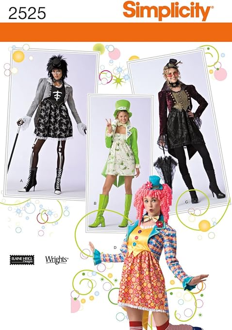 Simplicity Sewing Pattern 2525 Misses Costumes, RR (14-16-18-20)