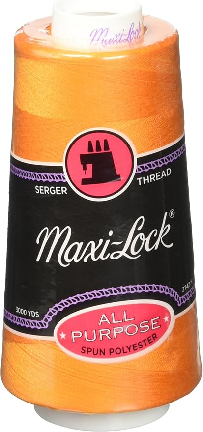 American & Efird Maxi-Lock Cone 3000 yds Papaya Thread