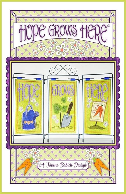 Janine Babich Designs Hope Grows Here Table Top Display Pattern, Any