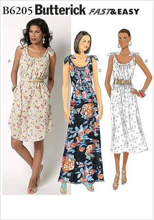 Butterick Patterns B6205ZZ0 Misses Dress, ZZ (LRG-XLG-XXL)