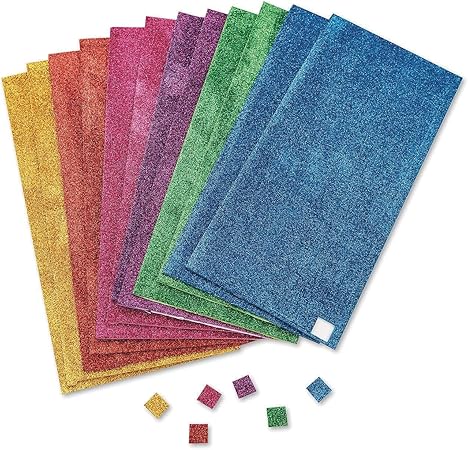 Color Splash! Adhesive Glitter Foam Squares