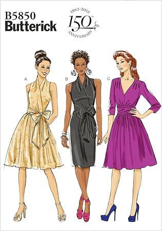 Butterick Patterns B5850 Misses' Dress Sewing Template, Size F5