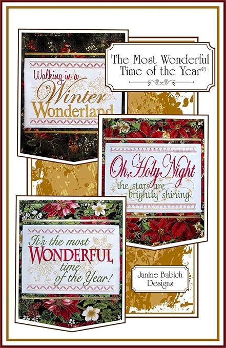 Janine Babich Designs The Most Wonderful Time of The Year Pattern, Any