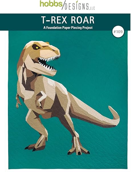 Hobbs Designs T-Rex Roar Pattern, Green