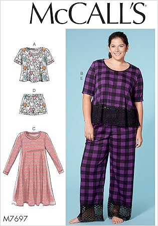 McCall's Patterns Misses'/Women's Lounge Tops, Dress, Shorts and Pants