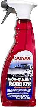 SONAX Iron+Fallout Remover (513400) | Acid-Free Iron Remover for Embedded Iron Particles and Other Contaminants | Great Prep Before Clay Bar and Ceramic Application | (750ml or 25.4 oz)