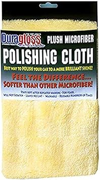 Duragloss 9003 Plush Microfiber Polishing Cloth, 1 Pack, Yellow