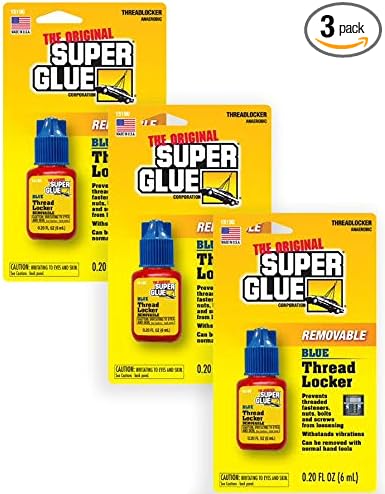 Super Glue -Blue Removable Thread Locker - 6ml - (Pack of 3)