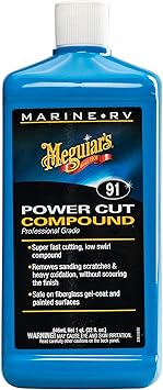 Meguiar's M9132 Marine/RV Power Cut Compound - 32 Oz Bottle