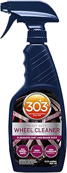 303 Products Heavy Duty Wheel Cleaner - Rim Cleaner, 15.5 fl. oz. (Pack of 1) | Brake Dust Remover | All Wheel Safe | Iron Indicating Formula, Non Corrosive Formula | 30597CSR