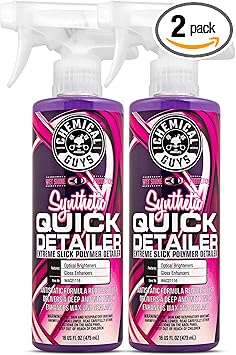 Chemical Guys WAC2111602 Synthetic Quick Detailer, Extreme Slick Polymer Detailer, Great for Cars, Trucks, SUVs, Motorcycles, RVs & More, 16 fl oz (2 Pack)