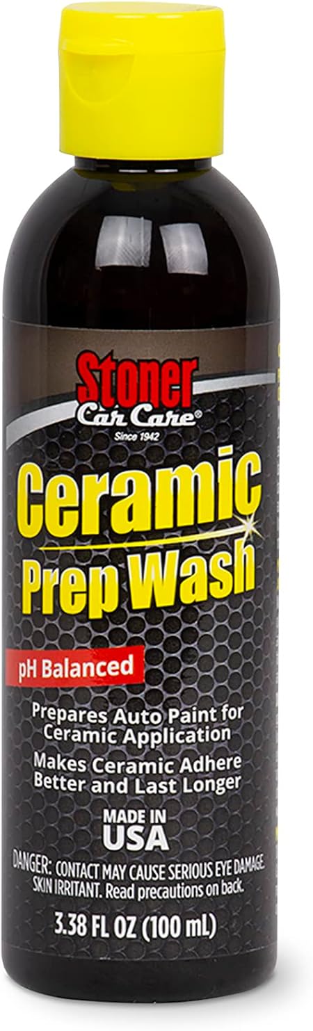 Stoner Car Care 91110 3.38-Ounce Ceramic Prep Wash Prepares Automotive Paint Surface Removes Sealants, Waxes, Glazes, and More, Pack of 1