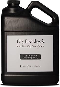 Dr. Beasley's - MP10D128 Matte Body Wash - 1 Gallon, Premium Matte Car Wash Soap, pH Balanced, Readily Biodegradable, White