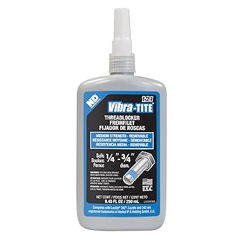 Vibra-TITE - 12125 121 Medium Strength Removable Anaerobic Threadlocker, 250 ml Bottle, Blue