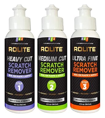 Rolite RSR3STEP4zCP 3-Step Scratch Remover, 4 Ounce (Pack of 3)