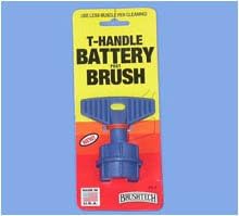 Battery Post Cleaning Brush with T-Handle