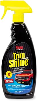 Stoner Car Care 92034 Trim Shine Protectant Spray for Automotive Interior and Exterior Restores, Moisturizes, and Conditions Vinyl, Rubber, Leather, and More, 22 Fl Oz, Pack of 1