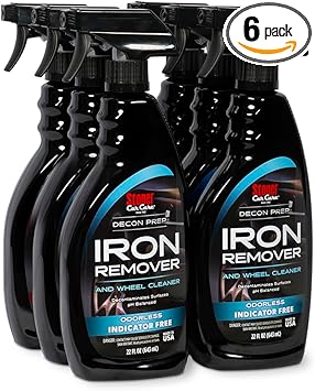 Stoner Car Care 92100-6PK Iron Remover and Wheel Cleaner Indicator Free for Car Detailing Patented Odorless Decontaminant Decon Prep Fallout Eliminate Brake Dust Use on Car Paint, 22 Fl Oz, Pack of 6