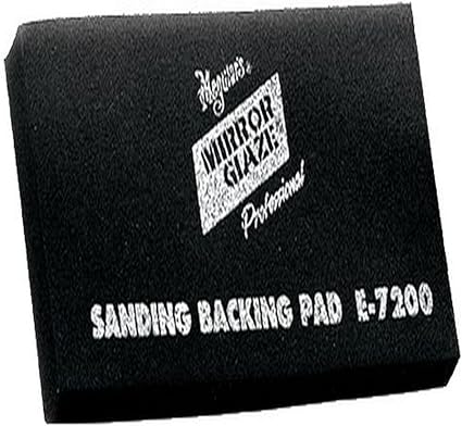 Meguiar's Professional High-Tech Backing Pad E7200 - Backing Pad for use with Automotive Sandpaper for Professional Sanding, Wrap Sand Paper Around Backing Pad for Consistent Sanding, 1 Backing Pad