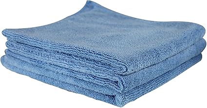 Chemical Guys MICBLUE03 Workhorse Professional Microfiber Towel, Blue (Safe for Car Wash, Home Cleaning & Pet Drying Cloths) 16