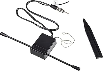 Scosche PSUFA Universal Amplified AM/FM Antenna for Under Motorcycle Fairing and UTV or Boat Dashboard