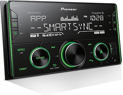 Pioneer MVH-S622BS Double Din Bluetooth Car Stereo with USB/AUX Inputs, Pioneer Smart Sync, and Hands-Free Calling for Enhanced In-Car Audio Experience.