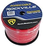 Rockville R4G150R 4 AWG Gauge 150' Car Amp Power/Ground Wire Spool