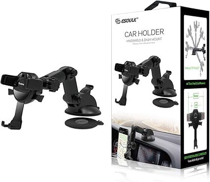 ESOULK - Windshield & Dash Mount Phone Holder