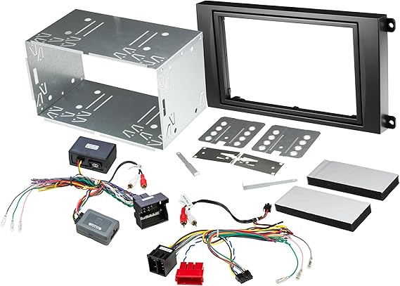 Scosche PE8004SRB Complete Double DIN Installation Solution with Interface and Harness Compatible with Select 2007 to 2010 Porsche Cayenne